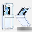 For Samsung Galaxy Z Flip5 GKK Electroplated Airbag Hinge Shockproof Phone Case(Transparent) - Galaxy Z Flip5 Cases by GKK | Online Shopping South Africa | PMC TechLife | Buy Now Pay Later Mobicred