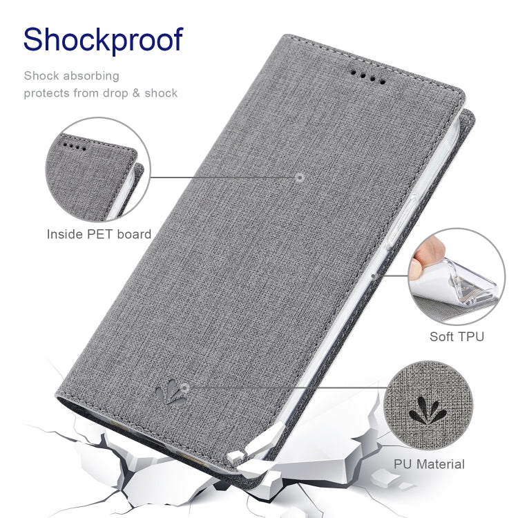 For iPhone 15 Pro Max ViLi DMX Series Shockproof TPU + PU Leather Magnetic Attraction Horizontal Flip Case(Grey)