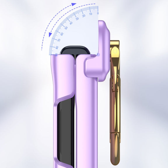 For Samsung Galaxy Z Flip5 GKK Integrated Magnetic Hinge Phone Case with Ring Holder(Purple)