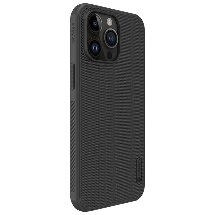 For iPhone 15 Pro Max NILLKIN Frosted Shield Pro PC + TPU Phone Case(Black)