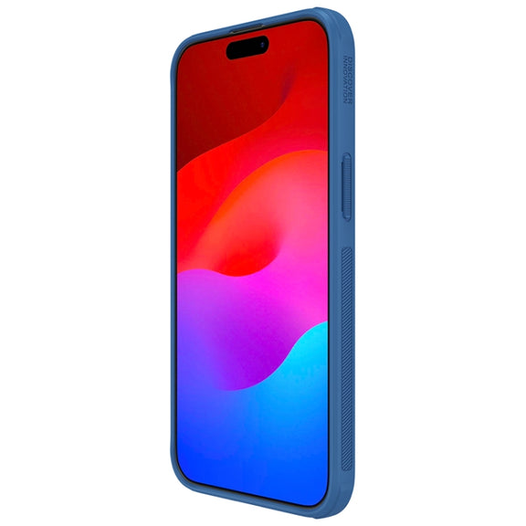 For iPhone 15 Pro Max NILLKIN Frosted Shield Pro PC + TPU Phone Case(Blue)