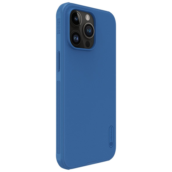 For iPhone 15 Pro Max NILLKIN Frosted Shield Pro PC + TPU Phone Case(Blue)