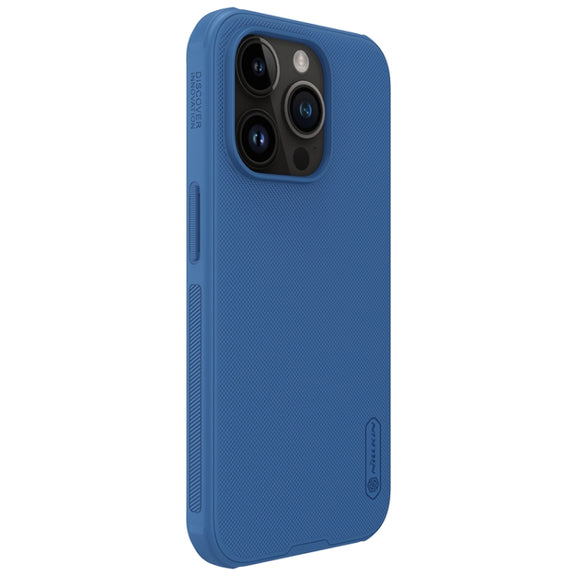 For iPhone 15 Pro NILLKIN Frosted Shield Pro PC + TPU Phone Case(Blue)