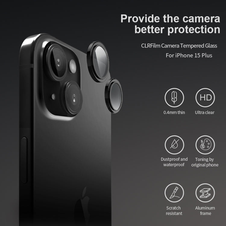 For iPhone 15  / 15 Plus NILLKIN Color Mirror Series Lens Film