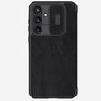 For Samsung Galaxy A55 NILLKIN QIN Series Pro Sliding Camera Cover Design Leather Phone Case(Black) - Galaxy Phone Cases by NILLKIN | Online Shopping South Africa | PMC TechLife