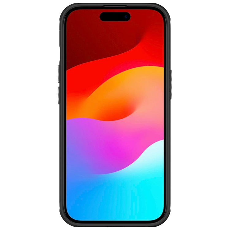 For iPhone 15 NILLKIN Frosted Shield Pro PC + TPU Phone Case(Black)