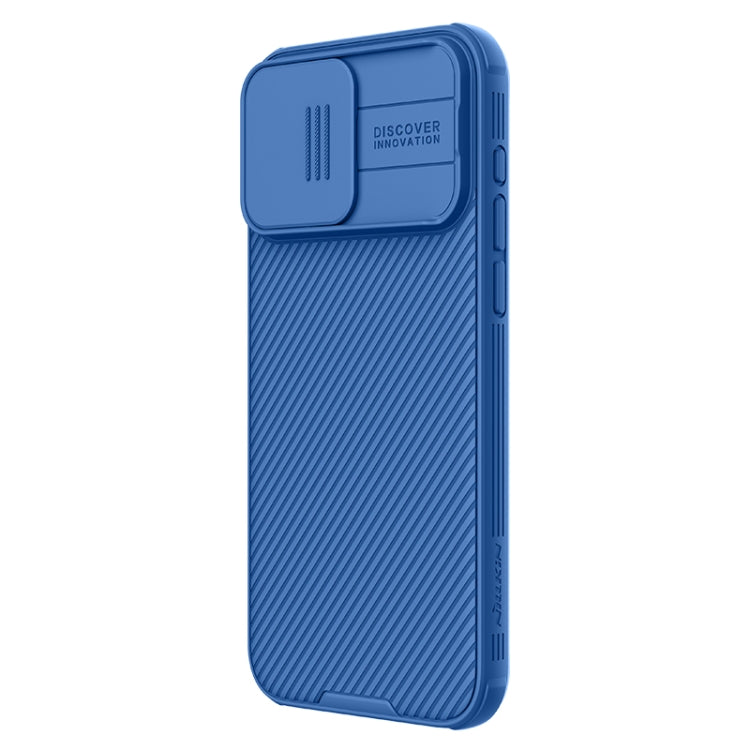 For iPhone 15 Pro NILLKIN CamShield Pro Magnetic Magsafe Phone Case(Blue)