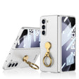 For Samsung Galaxy Z Fold5 GKK Ultra-thin Triaxial Ring Holder PC Phone Case(Silver) - free shipping - PMC TechLife - Order now!