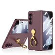 For Samsung Galaxy Z Fold5 GKK Ultra-thin Triaxial Ring Holder PC Phone Case(Wine Red) - free shipping - PMC TechLife - Order now!