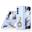 For Samsung Galaxy Z Fold5 GKK Ultra-thin Triaxial Ring Holder PC Phone Case(Light Blue) - free shipping - PMC TechLife - Order now!
