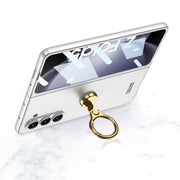 For Samsung Galaxy Z Fold5 GKK Ultra-thin Triaxial Ring Holder PC Phone Case(Light Blue)