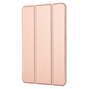 For Huawei Matepad 10.4 GEBEI Shockproof Horizontal Flip Leather Case with Three-folding Holder(Rose Gold)