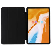 For Huawei Matepad 10.4 GEBEI Shockproof Horizontal Flip Leather Case with Three-folding Holder(Rose Gold)