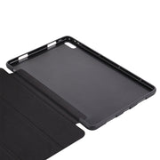 For Huawei Matepad 10.4 GEBEI Shockproof Horizontal Flip Leather Case with Three-folding Holder(Rose Gold)