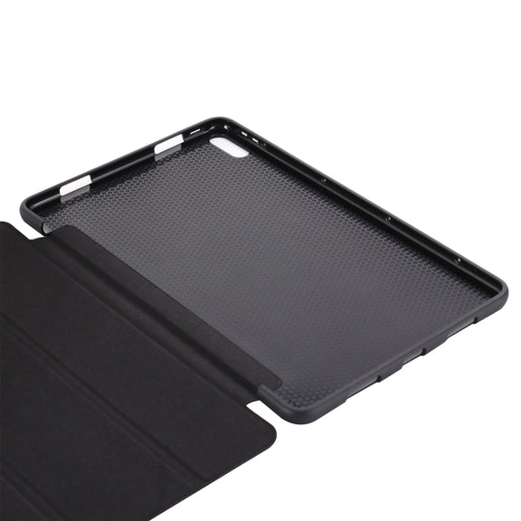 For Huawei Matepad 10.4 GEBEI Shockproof Horizontal Flip Leather Case with Three-folding Holder(Rose Gold)
