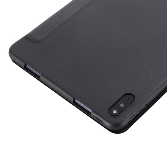 For Huawei Matepad 10.4 GEBEI Shockproof Horizontal Flip Leather Case with Three-folding Holder(Rose Gold)