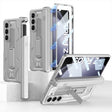 For Samsung Galaxy Z Fold5 GKK Integrated Folding Battle Shell PC Phone Case with Pen Box(Silver) - free shipping - PMC TechLife - Order now!