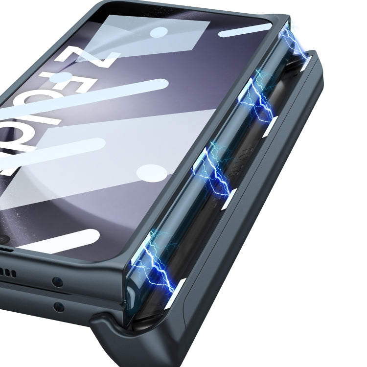For Samsung Galaxy Z Fold5 GKK Integrated Folding Battle Shell PC Phone Case with Pen Box(Silver)