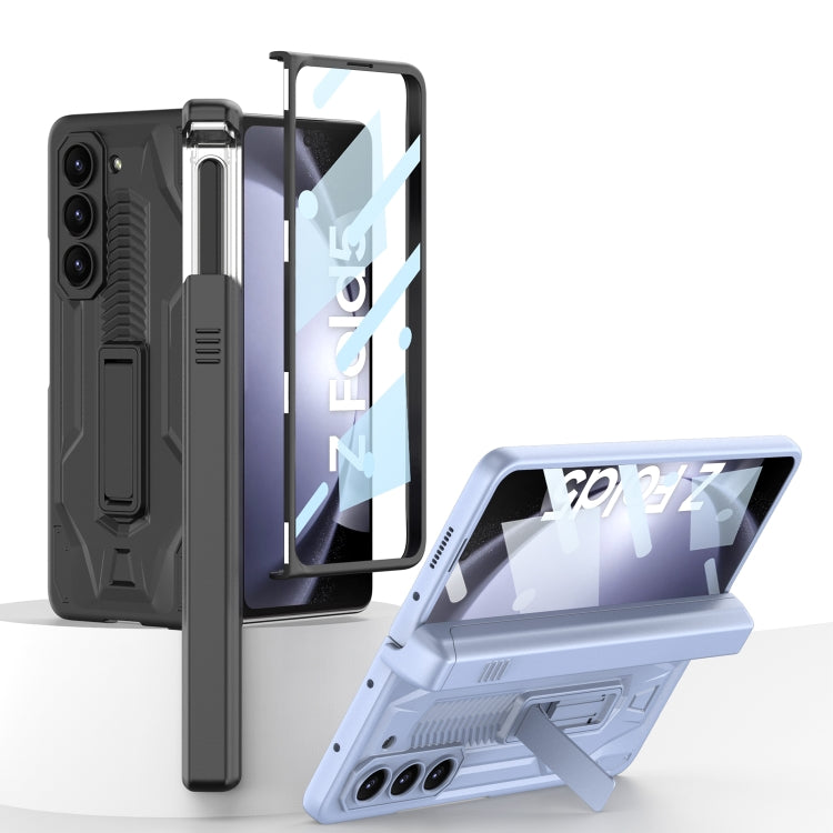 For Samsung Galaxy Z Fold5 GKK Integrated Folding Battle Shell PC Phone Case with Pen Box(Black)