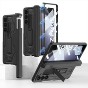 For Samsung Galaxy Z Fold5 GKK Integrated Folding Battle Shell PC Phone Case with Pen Box(Black)