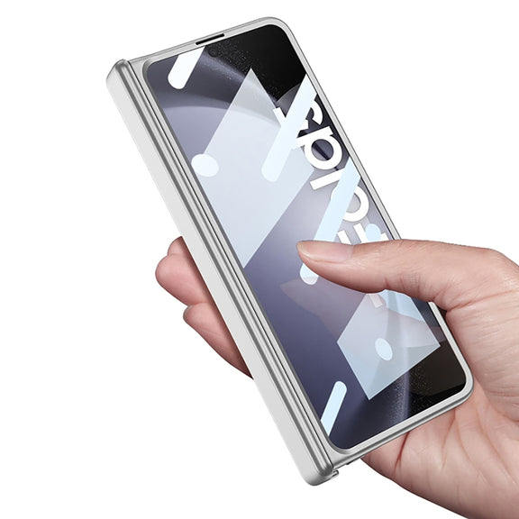 For Samsung Galaxy Z Fold5 GKK Integrated Magnetic Folding Hinge All-inclusive Phone Case(Green)