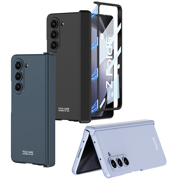 For Samsung Galaxy Z Fold5 GKK Integrated Magnetic Folding Hinge All-inclusive Phone Case(Light Blue)