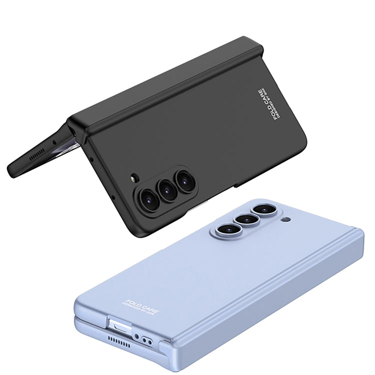 For Samsung Galaxy Z Fold5 GKK Integrated Magnetic Folding Hinge All-inclusive Phone Case(Light Blue)