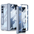 For Samsung Galaxy Z Fold5 GKK Integrated Magnetic Phantom Hinge Folding Phone Case with Stand(Blue) - free shipping - PMC TechLife - Order now!