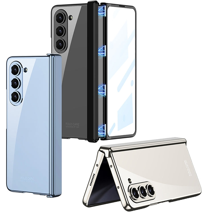 For Samsung Galaxy Z Fold5 GKK Integrated Magnetic Phantom Hinge Folding Phone Case(White)