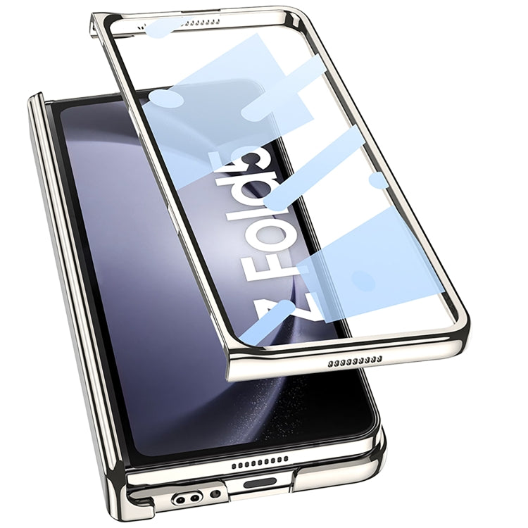 For Samsung Galaxy Z Fold5 GKK Integrated Magnetic Phantom Hinge Folding Phone Case(White)
