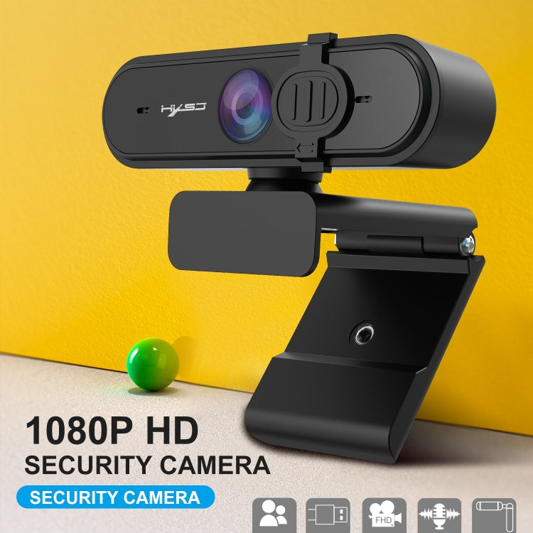 HXSJ S6 HD 1080P 95 Degree Wide-angle High-definition Computer Camera with Microphone(Black)