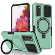 For Samsung Galaxy S20 FE Sliding Camshield Magsafe Holder TPU Hybrid PC Phone Case(Light Blue) - Galaxy Phone Cases by PMC TechLife | Online Shopping South Africa | PMC TechLife