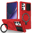 For Samsung Galaxy Note20 Ultra Sliding Camshield Magsafe Holder TPU Hybrid PC Phone Case(Red) - Galaxy Note20 Ultra Cases by PMC TechLife | Online Shopping South Africa | PMC TechLife