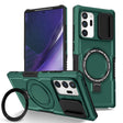 For Samsung Galaxy Note20 Ultra Sliding Camshield Magsafe Holder TPU Hybrid PC Phone Case(Deep Green) - Galaxy Note20 Ultra Cases by PMC TechLife | Online Shopping South Africa | PMC TechLife