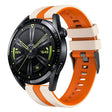 For Huawei Watch GT 3 / GT 3 Pro Vertical Two Color Silicone Watch Band(Starlight+Orange) - Watch Bands by PMC TechLife | Online Shopping South Africa | PMC TechLife