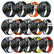 For Huawei Watch GT 3 / GT 3 Pro Vertical Two Color Silicone Watch Band(Dark Grey+Black)