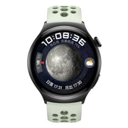 For Huawei Watch 4 Two Color Round Hole Silicone Watch Band(Mint Green)