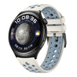 For Huawei Watch 4 Two Color Round Hole Silicone Watch Band(Mineral Water Ash) - free shipping - PMC TechLife - Order now!