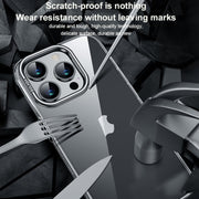 For iPhone 15 Pro Max SULADA PC + Aluminum Alloy Lens Holder Phone Case(Silver)