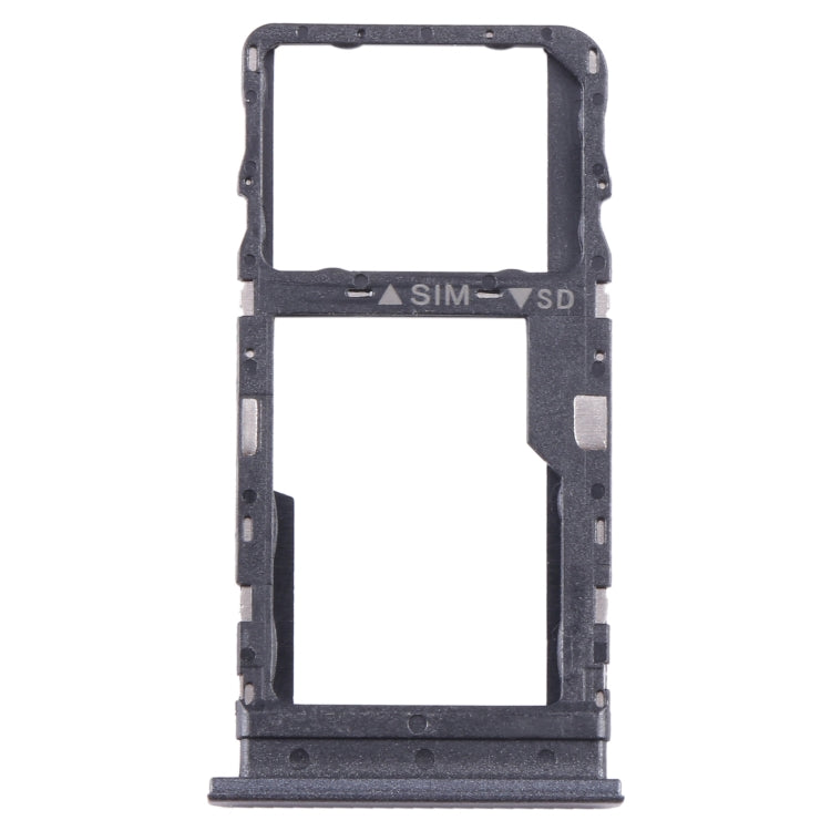For TCL 40 XE Original SIM + Micro SD Card Tray(Black)