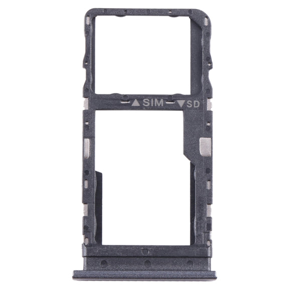 For TCL 40 XE Original SIM + Micro SD Card Tray(Black)