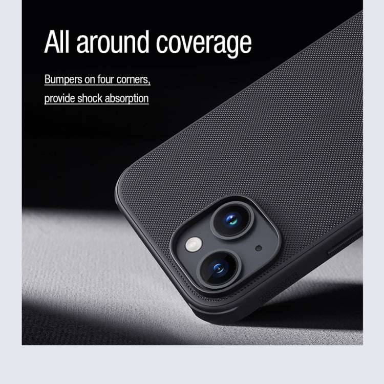 For iPhone 15 NILLKIN Frosted Shield Pro Magnetic Magsafe Phone Case(Black)