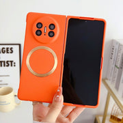 For Huawei Mate X3 Skin Feel PC MagSafe Phone Case(Orange)