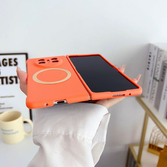 For Huawei Mate X3 Skin Feel PC MagSafe Phone Case(Orange)