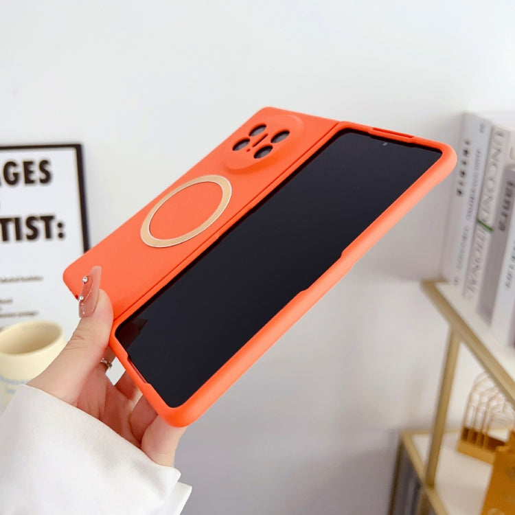 For Huawei Mate X3 Skin Feel PC MagSafe Phone Case(Orange)