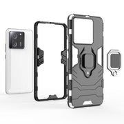 For Xiaomi Redmi K60 Ultra Shockproof PC + TPU Holder Phone Case(Red)