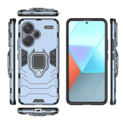 For Xiaomi Redmi Note 13 Pro+ Shockproof PC + TPU Holder Phone Case(Navy Blue)