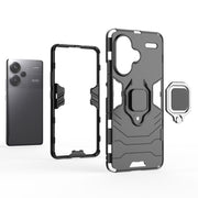 For Xiaomi Redmi Note 13 Pro+ Shockproof PC + TPU Holder Phone Case(Navy Blue)