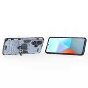 For Xiaomi Redmi Note 13 Pro+ Shockproof PC + TPU Holder Phone Case(Navy Blue)