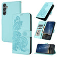 For Samsung Galaxy A24 4G Datura Flower Embossed Flip Leather Phone Case(Light blue) - free shipping - PMC TechLife - Order now!